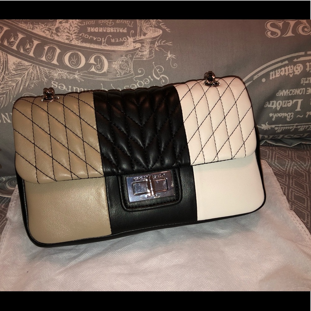 Karl Lagerfeld Quilted Color Block Bag